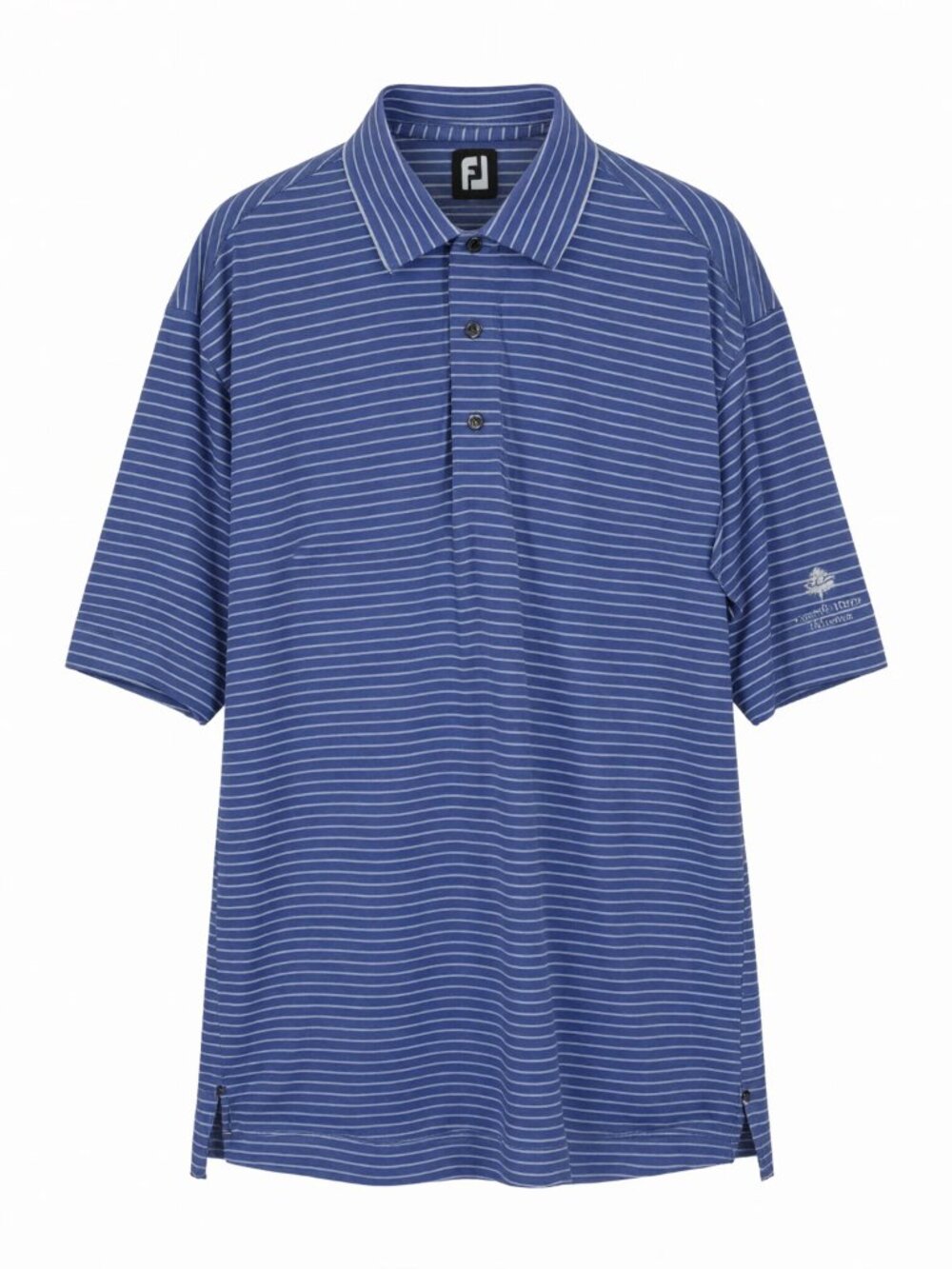 FootJoy Men's Striped Polo Shirt L Blue